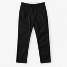 Relaxed cotton stretch twill chinos - AntoniosClothing - Black