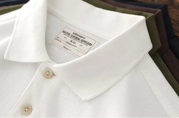 Retro autumn casual t-shirt polo - Antonios