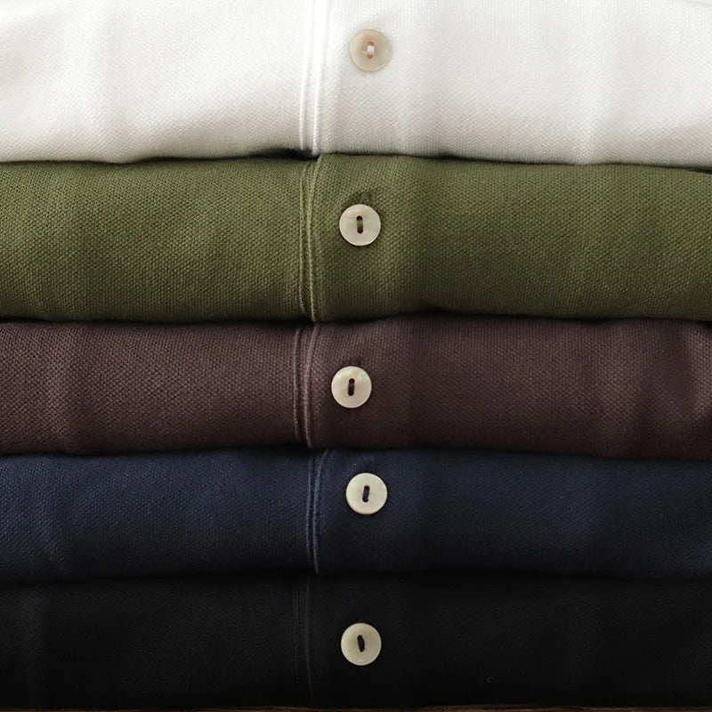 Retro autumn casual t-shirt polo - Antonios