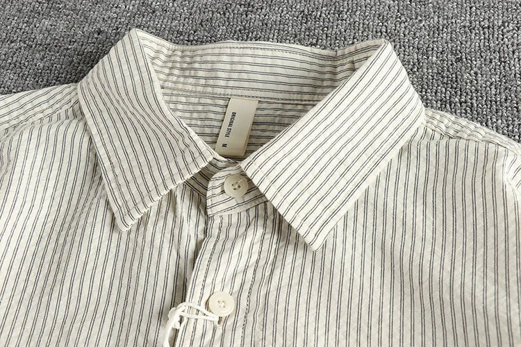 Retro casual double pockets shirt - Antonios