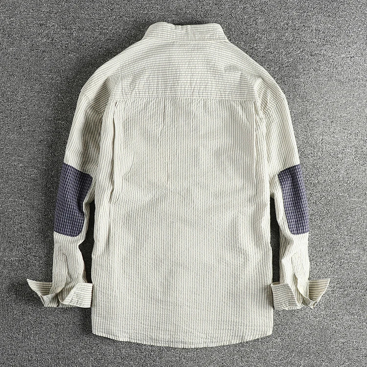 Retro casual double pockets shirt - Antonios