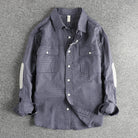 Retro casual double pockets shirt - Antonios