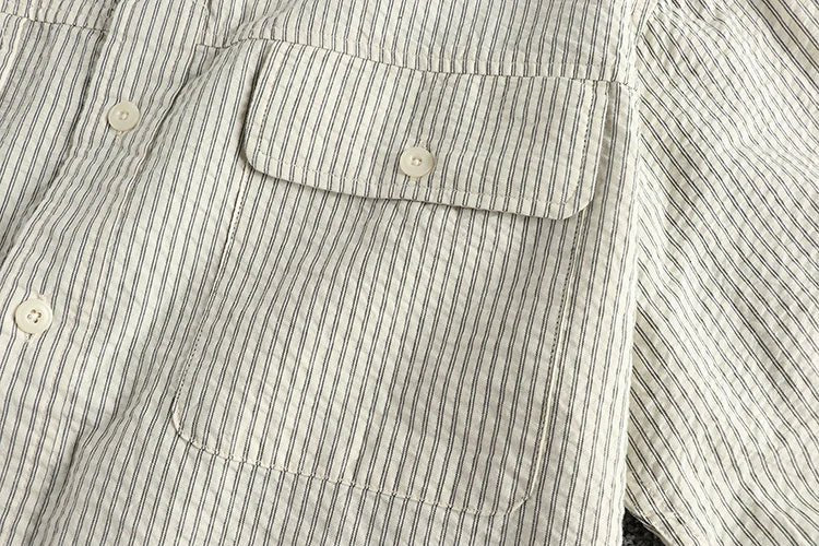 Retro casual double pockets shirt - Antonios