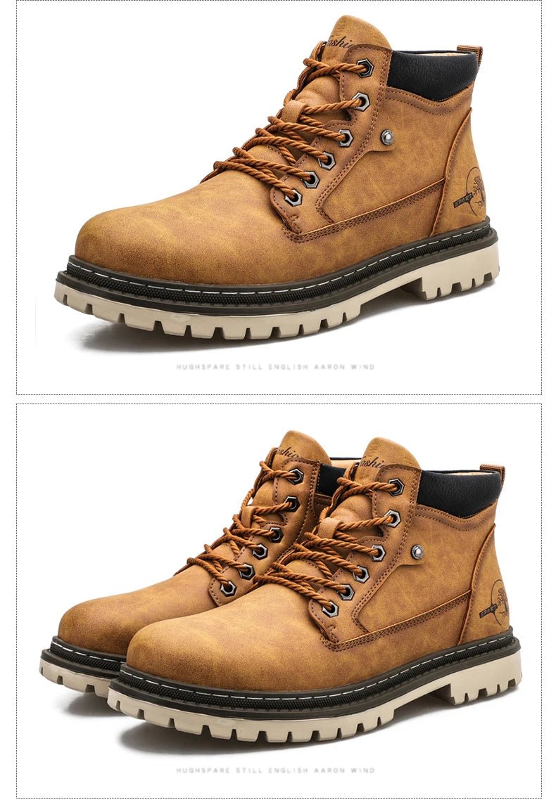 Retro comfortable winter boots with fur - Antonios