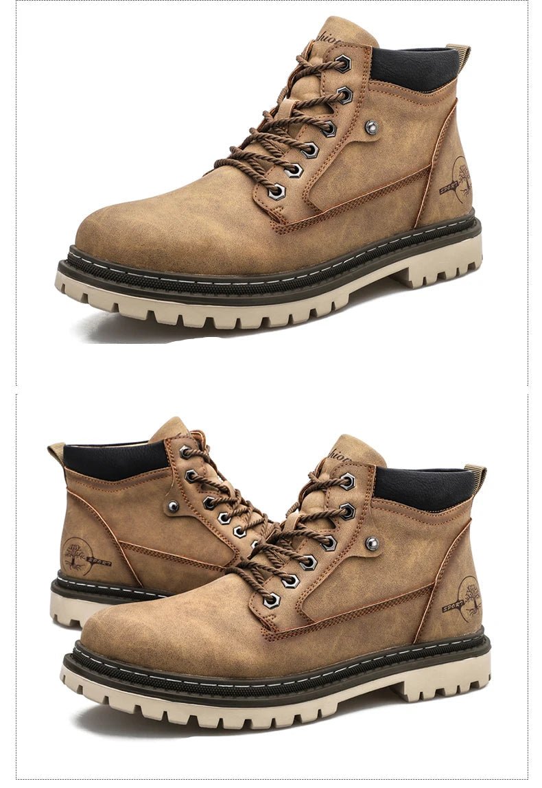 Retro comfortable winter boots with fur - Antonios