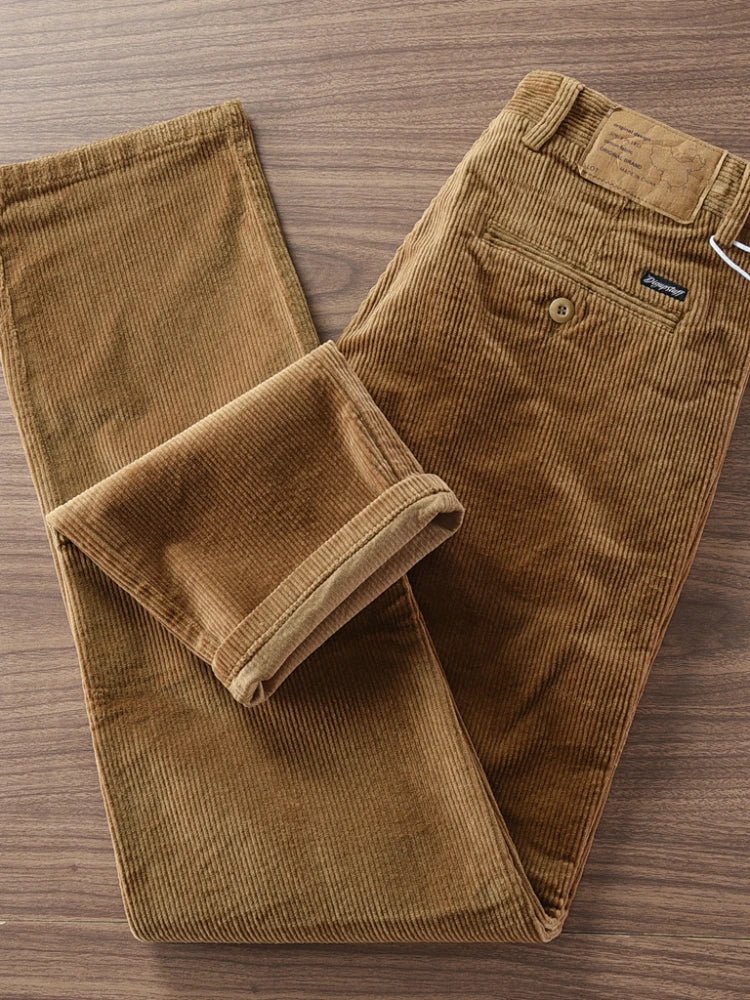 Retro corduroy straight pants - Antonios