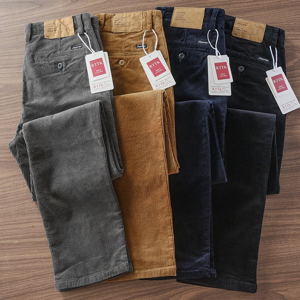 Retro corduroy straight pants - Antonios