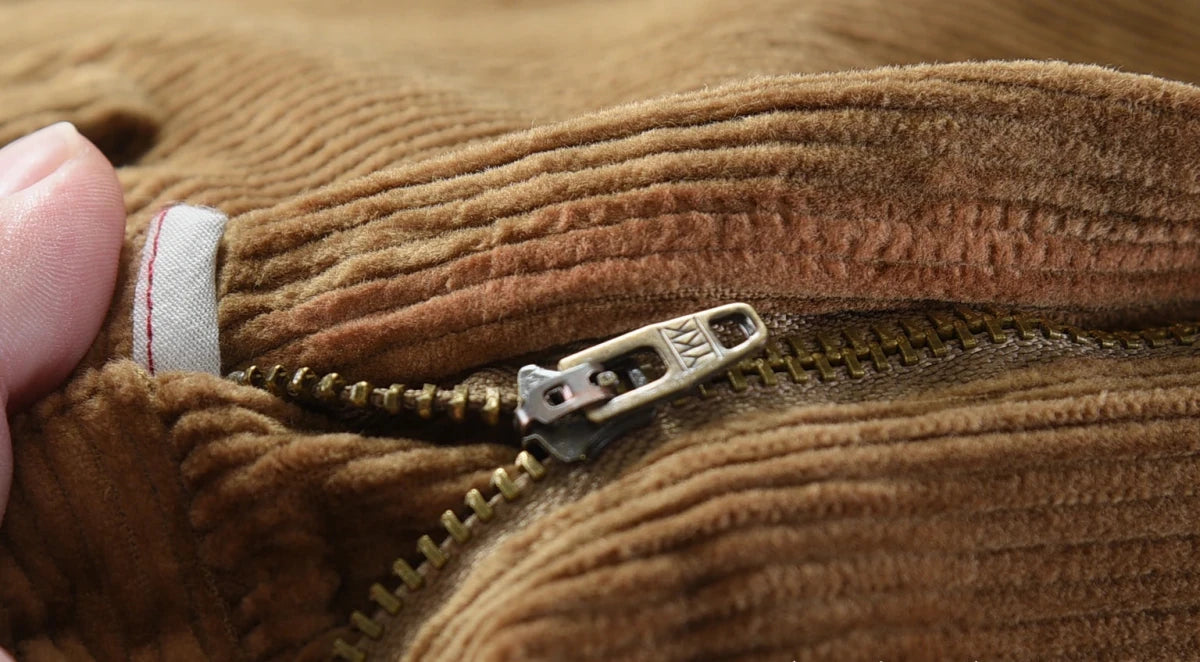 Retro corduroy straight pants - Antonios