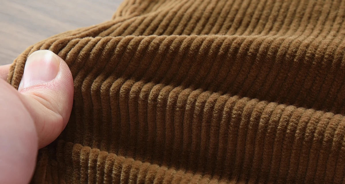 Retro corduroy straight pants - Antonios