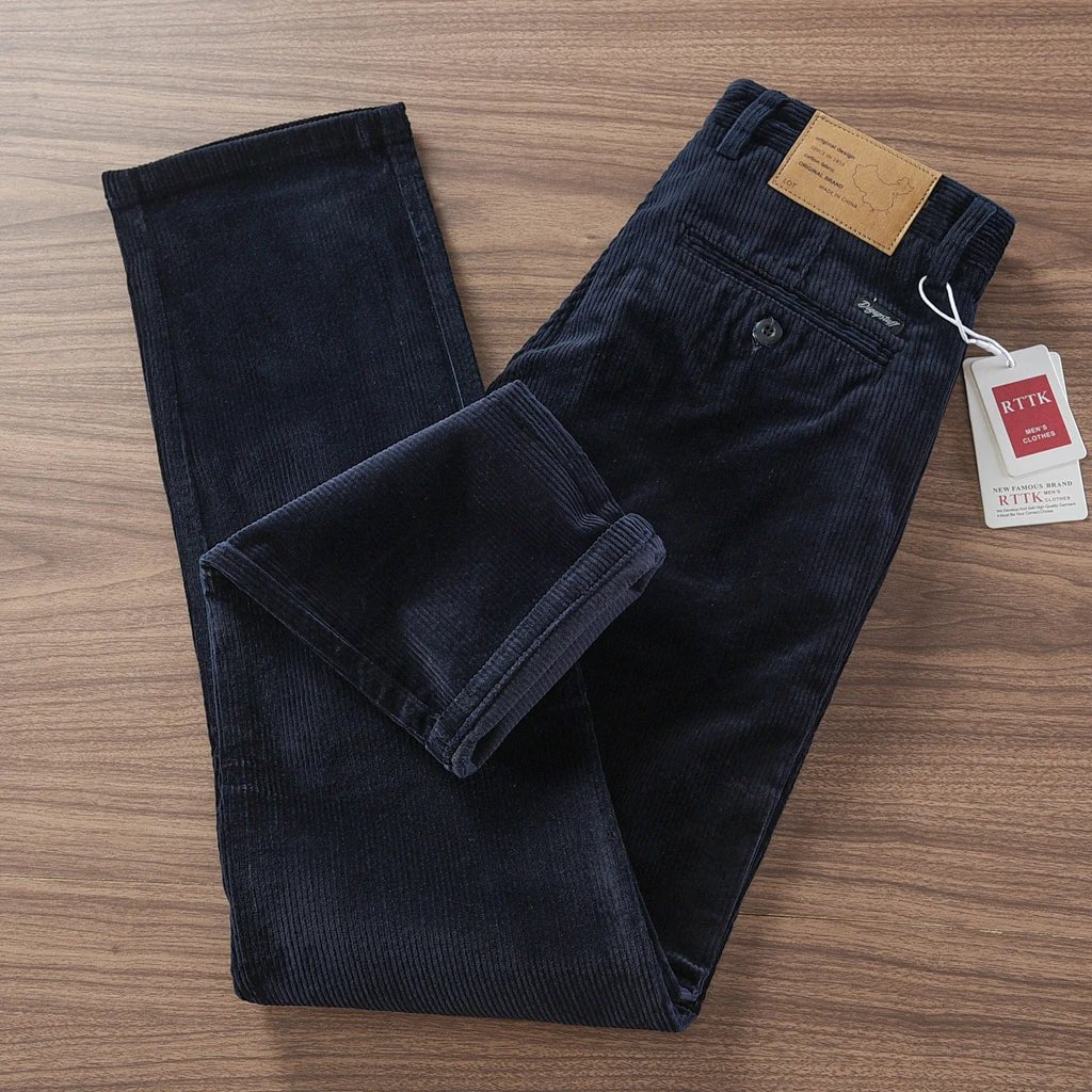 Retro corduroy straight pants - Antonios