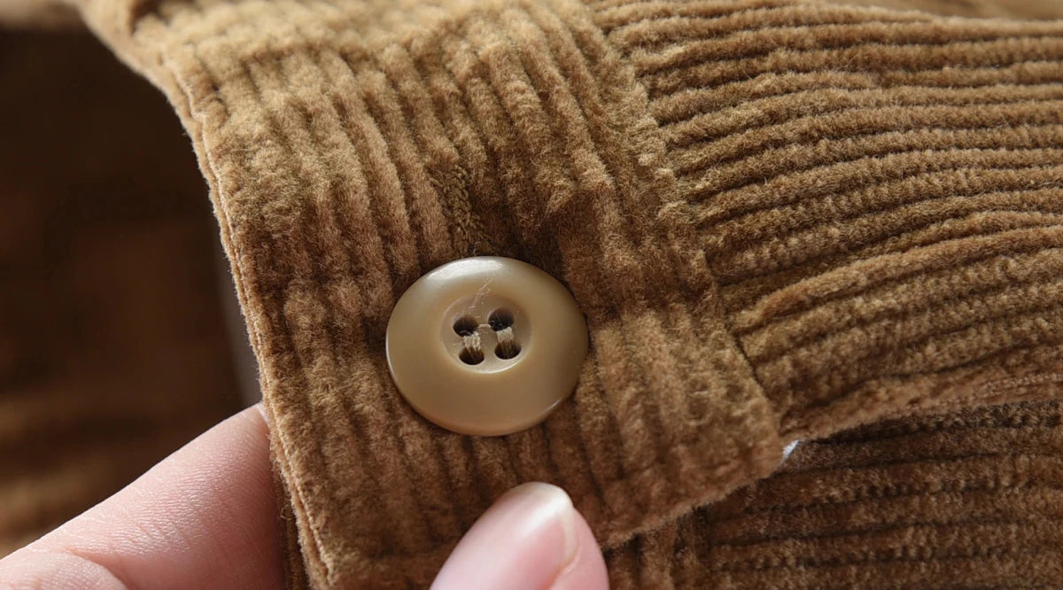 Retro corduroy straight pants - Antonios