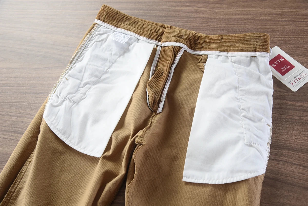 Retro corduroy straight pants - Antonios