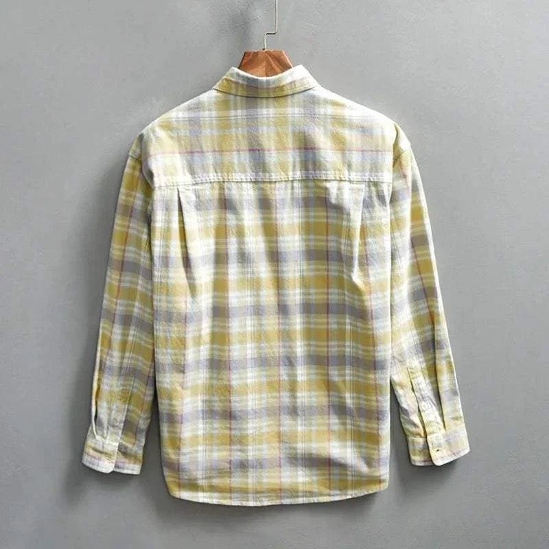 RETRO cotton summer plaid shirt - Antonios
