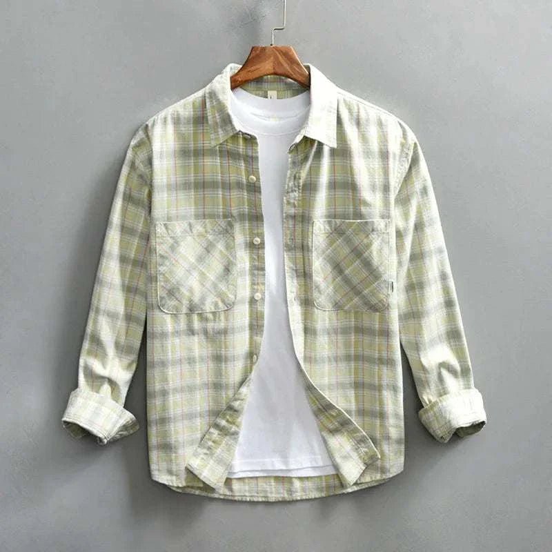 RETRO cotton summer plaid shirt - Antonios