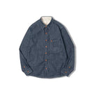 RETRO denim solid long - sleeve shirt - Antonios