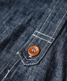 RETRO denim solid long - sleeve shirt - Antonios