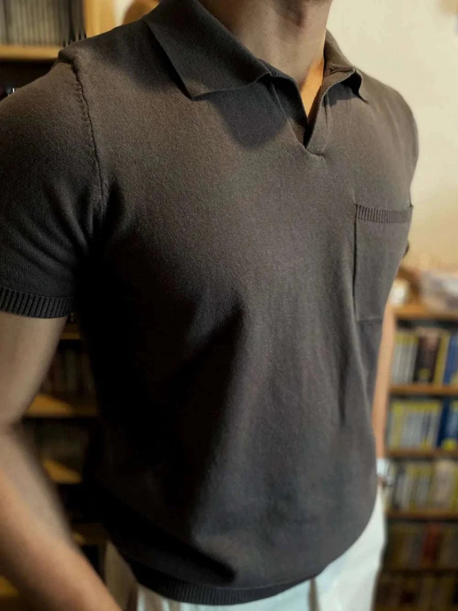 Retro elegant summer polo t-shirt - Antonios