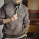 Retro knitted cold season sweater - Antonios