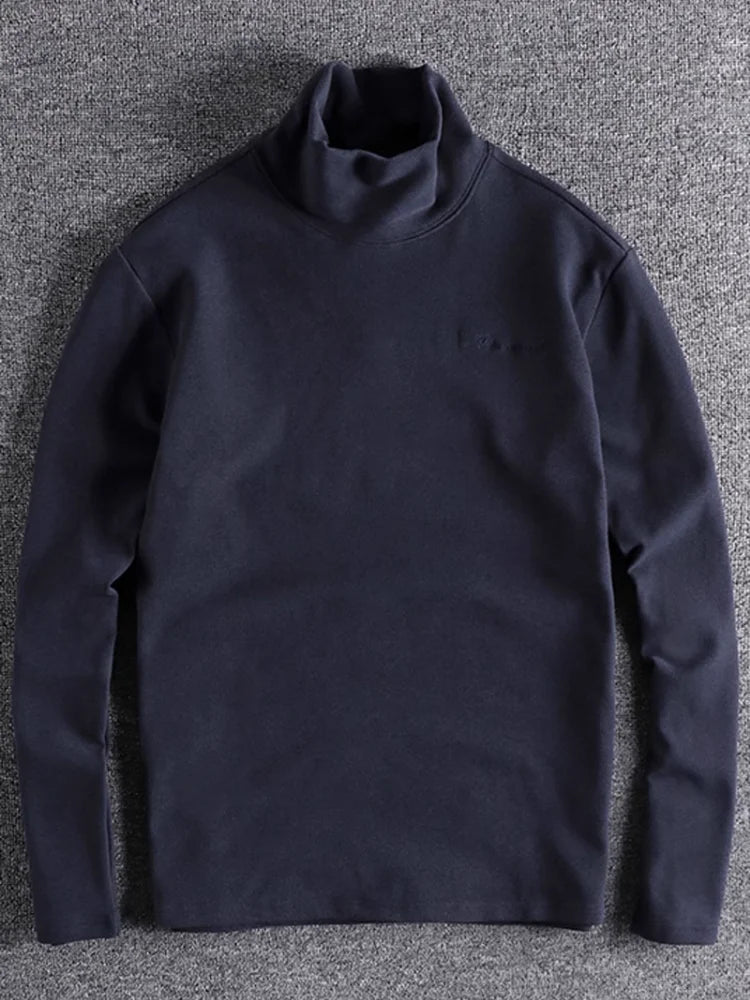 Retro long sleeve turtleneck sweater - Antonios