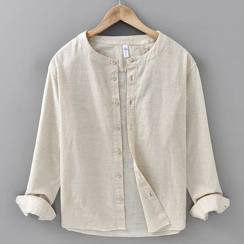 Retro loose fit casual spring shirt for casual outfit - Antonios