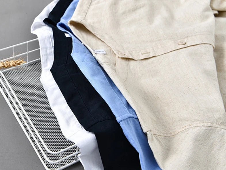 Retro loose fit casual spring shirt for casual outfit - Antonios