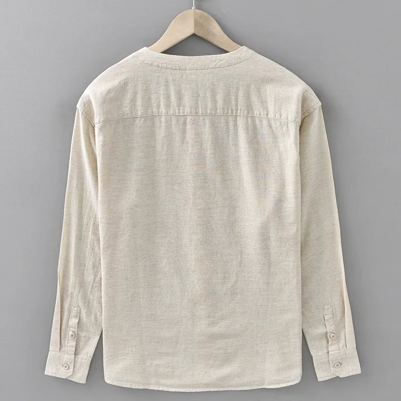 Retro loose fit casual spring shirt for casual outfit - Antonios