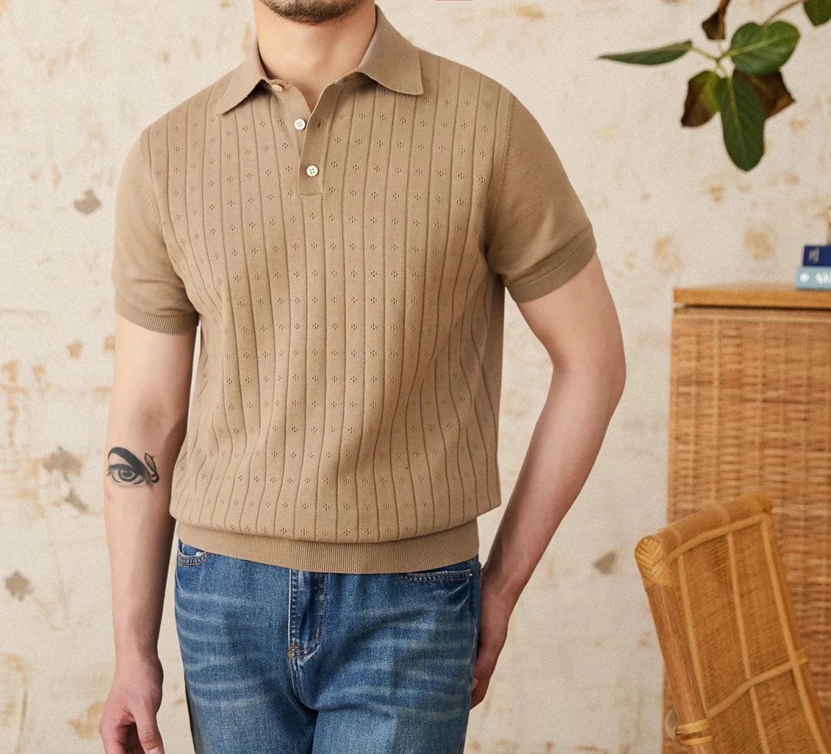 Retro old money summer t-shirt - Antonios