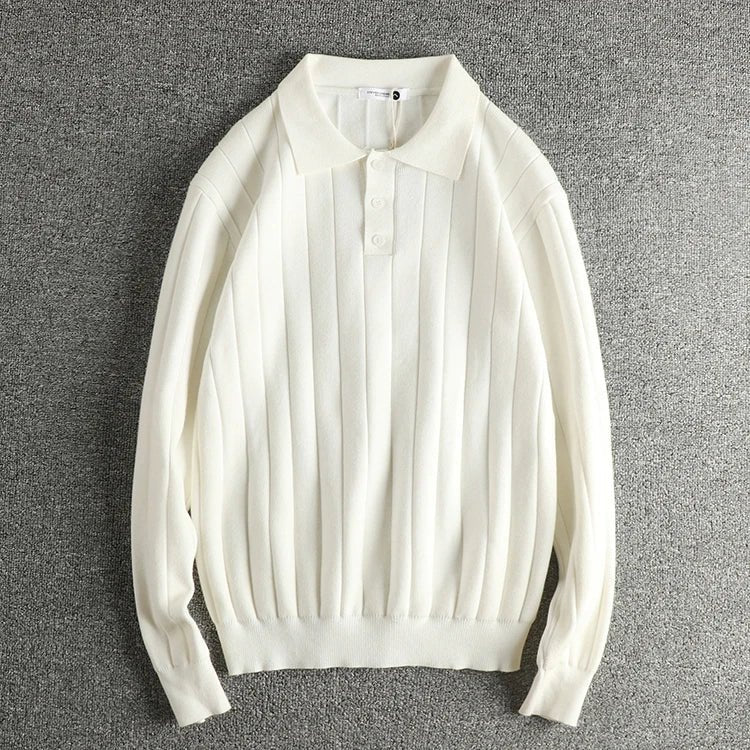 Retro polo striped sweater - Antonios