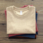 Retro short sleeve o - neck solid t-shirt - Antonios