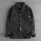 Retro thick cargo long - sleeve shirt - Antonios