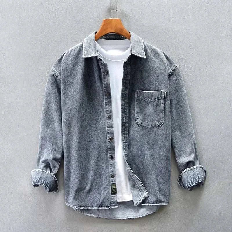 Retro vintage denim shirt - Antonios