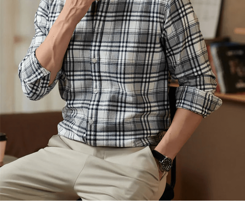 Ronald casual plaid shirt - Antonios