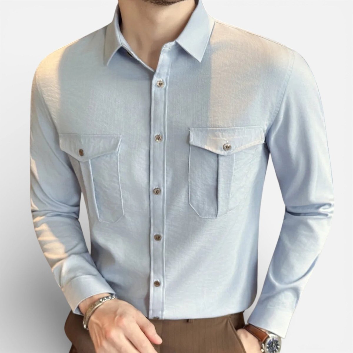 Ronald double chest pockets shirt - Antonios
