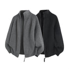 Ronald zip - front knit sweater - Antonios