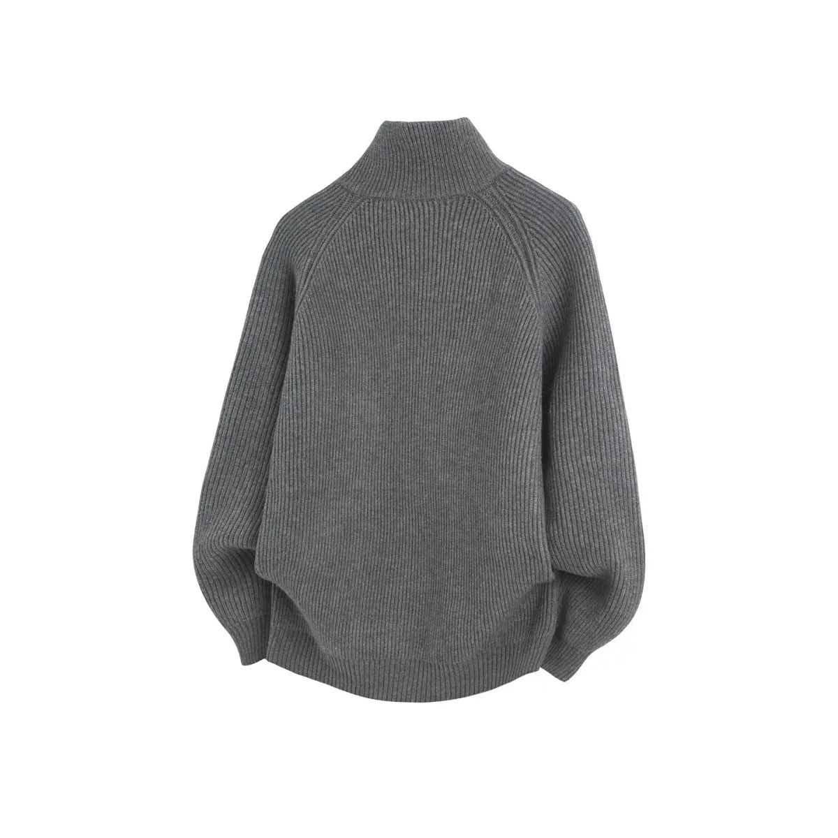 Ronald zip - front knit sweater - Antonios