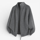 Ronald zip - front knit sweater - Antonios