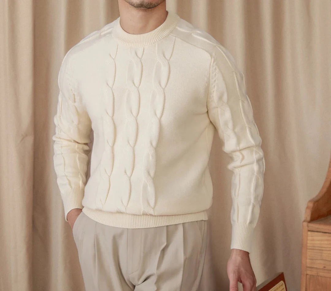 Round neck vintage sweater - Antonios