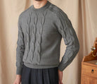 Round neck vintage sweater - Antonios