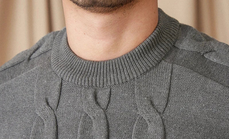 Round neck vintage sweater - Antonios