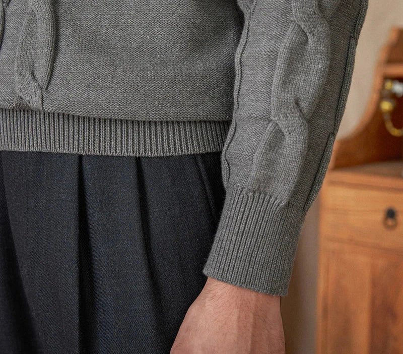 Round neck vintage sweater - Antonios