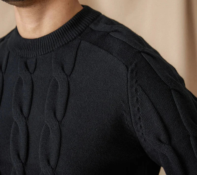 Round neck vintage sweater - Antonios