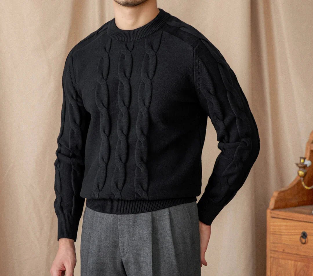 Round neck vintage sweater - Antonios