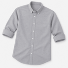 SAFARI Business formal cotton long sleeve shirt - AntoniosClothing - Gray