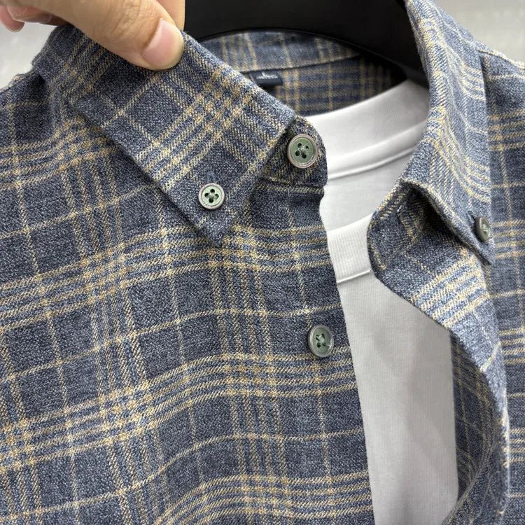 Santorini double - sided brushed shirt - Antonios