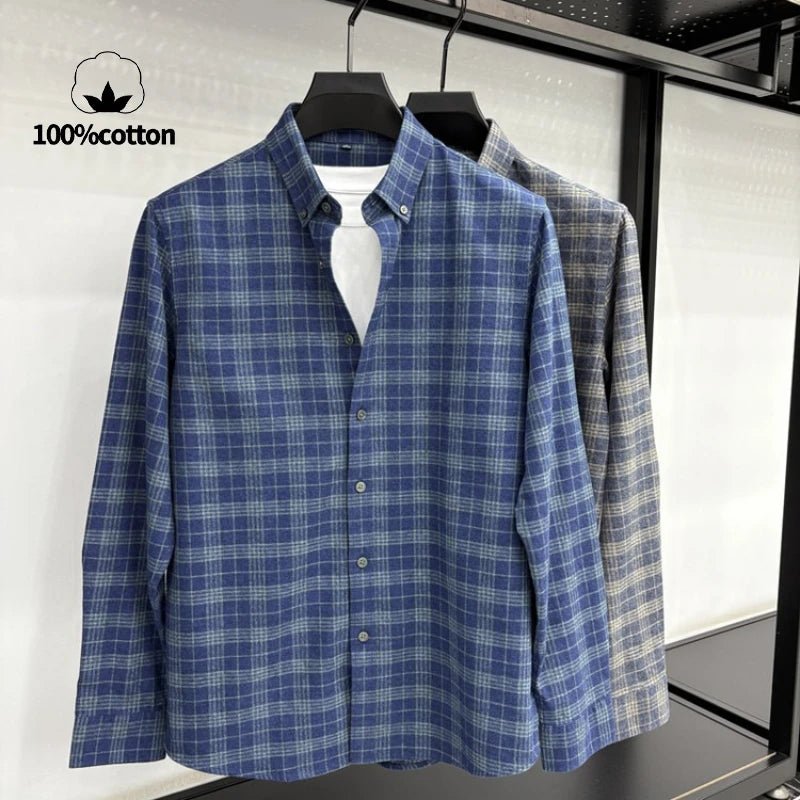 Santorini double - sided brushed shirt - Antonios