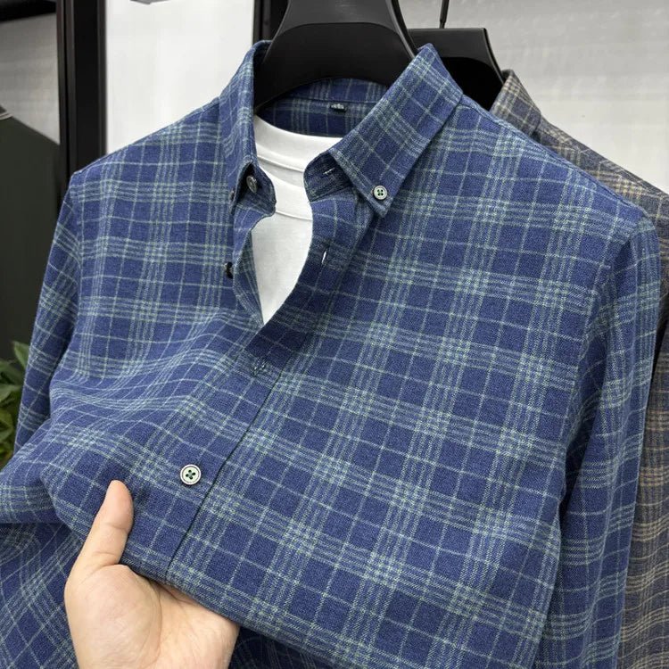 Santorini double - sided brushed shirt - Antonios