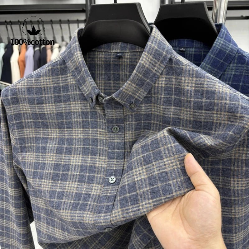 Santorini double - sided brushed shirt - Antonios