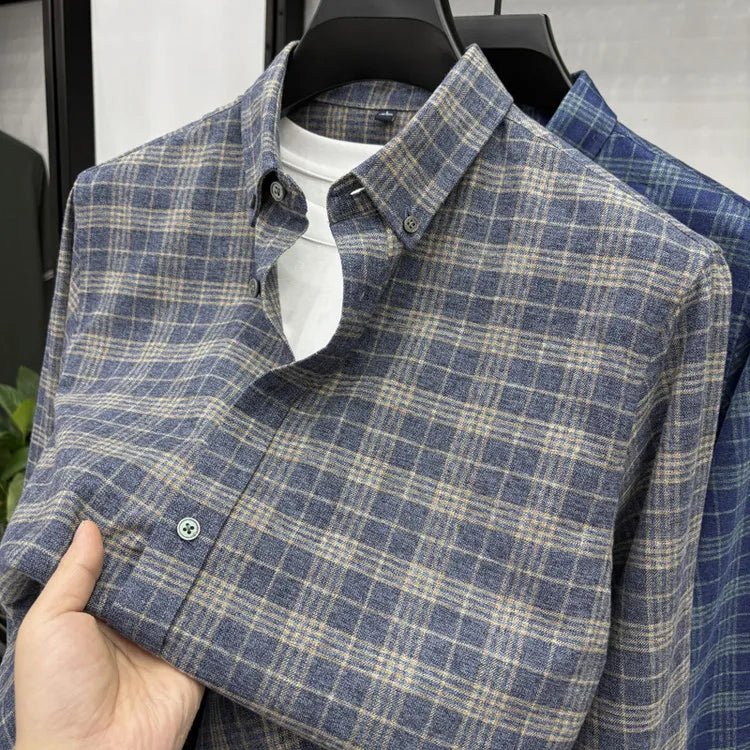 Santorini double - sided brushed shirt - Antonios