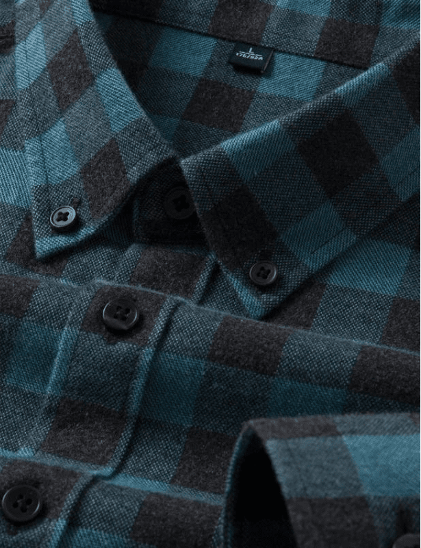 Santorini flannel plaid shirt - Antonios