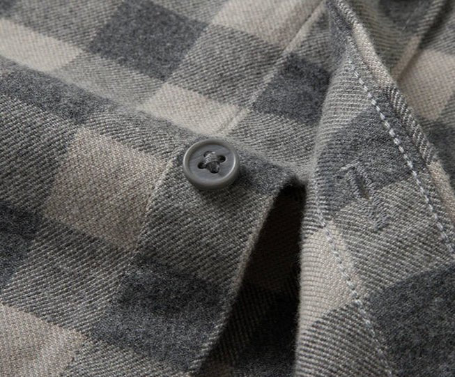 Santorini flannel plaid shirt - Antonios